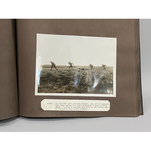 4 - A World War I album of field photographs including villages and trenches around the Somme, illustrat... 