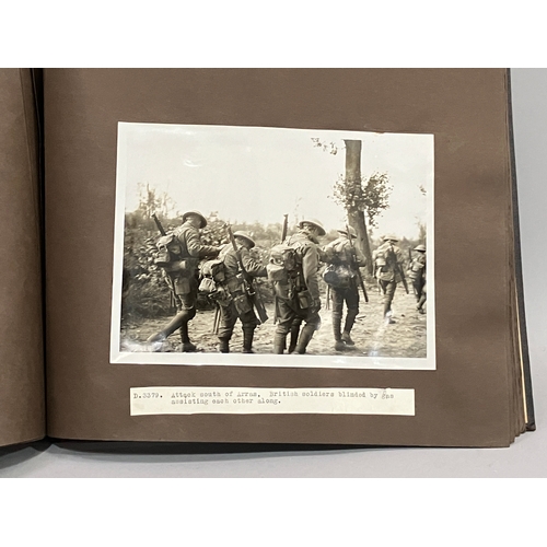 4 - A World War I album of field photographs including villages and trenches around the Somme, illustrat... 