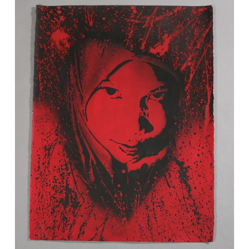 149 - ARR Grafter (20/21st century), Amina, spray paint stencil and acrylic, signed and no.7/20, blind sta... 