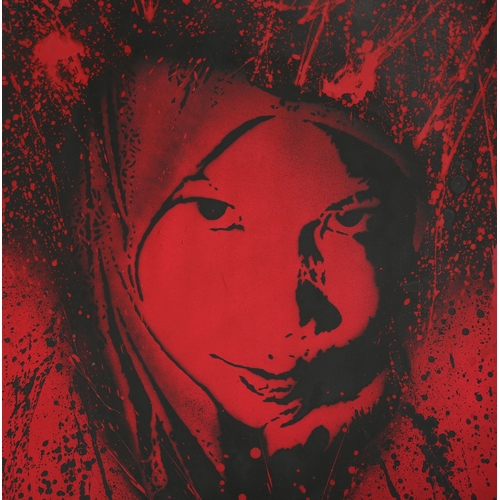 149 - ARR Grafter (20/21st century), Amina, spray paint stencil and acrylic, signed and no.7/20, blind sta... 