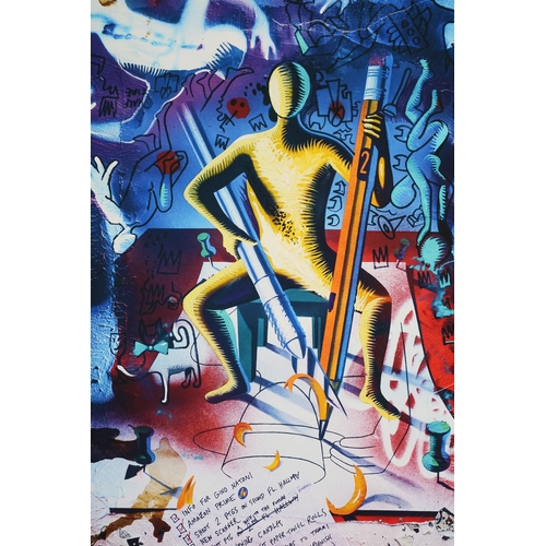 145 - Mark Kostabi (American, b.1960), The Sharper Wit, giclée in colours, signed and dated 2020, no.25/50... 