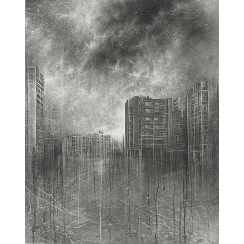 132 - ARR Rourke Van Dal (Craig Everitt) British 20/21st  Dark Walks Home - Smoke, giclee print, monochrom... 