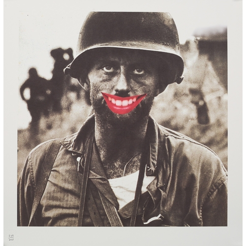 140 - ARR Gee Vaucher (b1945), Soldier, Limited Edition print 329/600, published by POW Printmaking, blind... 