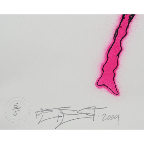 136 - ARR Pete Street aka Detest Petest (b1975), Beetle, serigraph in fuschia and black signed and dated 2... 