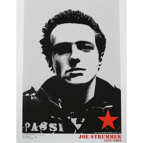 137 - ARR After Mark Hebblewhite, (20/21st Century), Joe Strummer 1952-2002, limited edition screenprint f... 