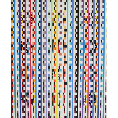 118 - Yaacov Agam (Israel b1928) Beyond The Visible, colour screen-print, signed bottom right and no HC 1/... 