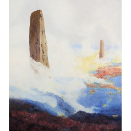 83 - ARR Bea Henson (21st century), Fire and Stone, oil on canvas, initialled and dated 2010 to lower rig... 