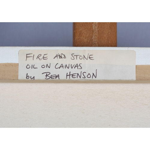 83 - ARR Bea Henson (21st century), Fire and Stone, oil on canvas, initialled and dated 2010 to lower rig... 