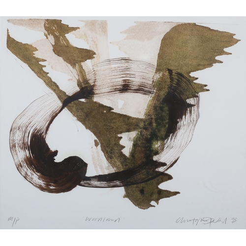 10 - ARR Christopher P Wood (b1961), Woodland, monoprint (2), signed and dated (19)95 and M/P to the lowe... 