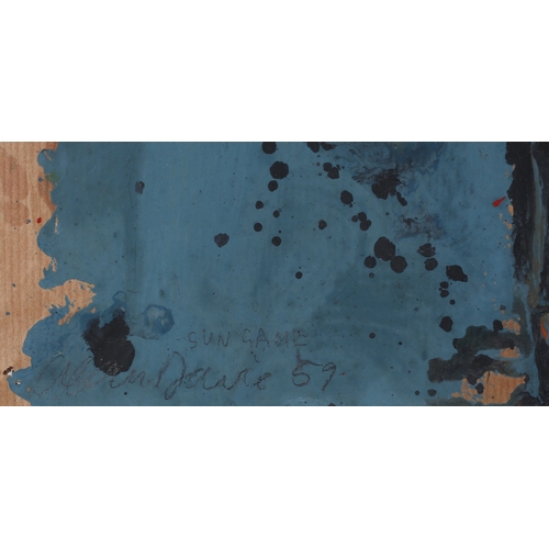 1 - ARR Alan Davie (1920-2014), Sun Game 1959, oil on paper, titled, signed and dated (19)59 to lower le... 