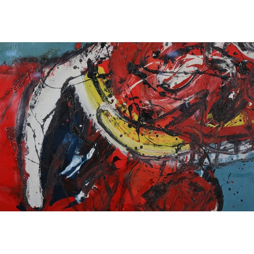 2 - ARR Alan Davie (1920-2014), Red's Joy 1958, oil on paper, titled, signed and dated 1958 to lower lef... 