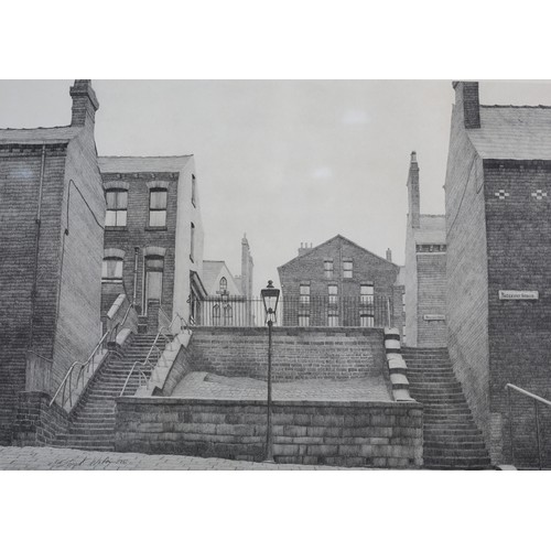 19 - ARR By and After Stuart Walton, Backstreet Cobbles 1976 and Rosebank Grove 1976, two monochrome prin... 