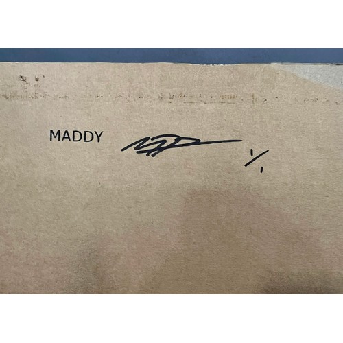 113 - ARR Maddy Dickerson (20/21st Century), Candelabra No.2 spray paint stencil on canvas, signed and no.... 