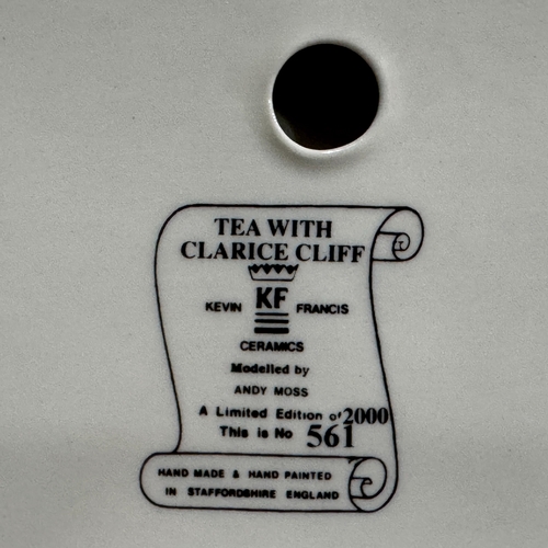 33 - A Kevin Francis ceramics 'Tea with Claris Cliff' modelled by Andy Moss no.561 for a limited edition ... 