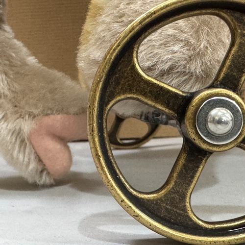 31 - A Steiff, Elephant on Wheels, a copy of the original made by Steiff, circa 1903/04, this one is a li... 