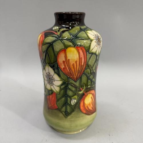 8 - A Moorcroft Cape Gooseberry vase no.24 circa 1999, impressed and initials to underside, 21cm in pres... 