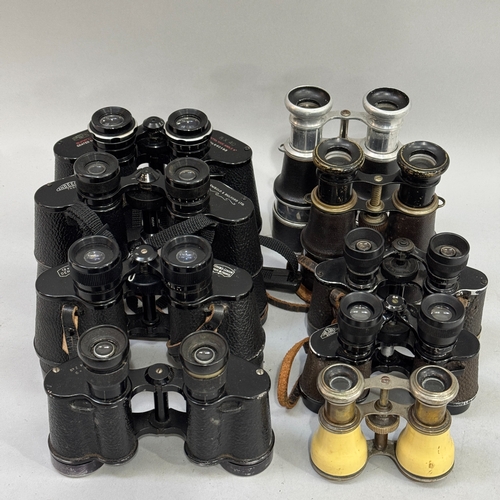 115 - A collection of field binoculars, various manufacturers including Perl, Denhill and Carl Schulz