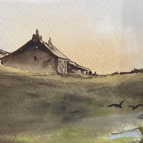 291 - Griff short for G H Griffiths, New Miller Damn and landscape, watercolour, 16.5cm x 24.5cm signed Gr... 