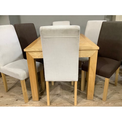 227 - A modern kitchen table with six chairs