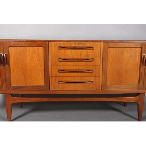 70 - A G Plan Fresco teak sideboard, c1970s, having four drawers to the centre flanked by a two door cupb... 