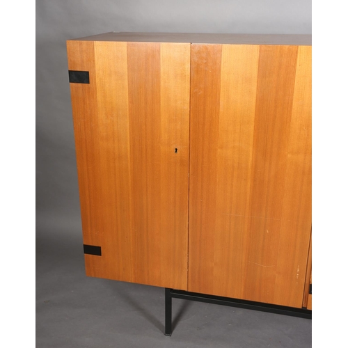 19 - Cees Braakman for Pastoe, Dutch c1958, Japanese series cabinet in teak, single door and two drawers ... 