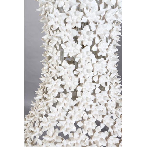 21 - Ferruccio Laviani for Kartell, 21st century, Bloom Suspension, white plastic flowers on a transparen... 