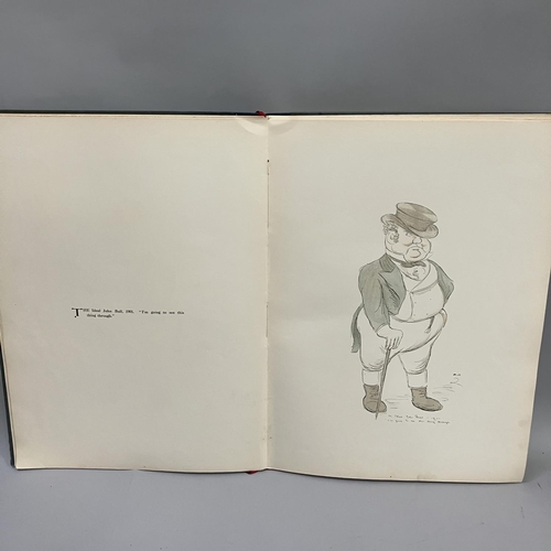 3 - Cartoons by Max Beerbohm, The Second Childhood of John Bull, pub. Jonathan Swift & Co Ltd 1901, grey... 