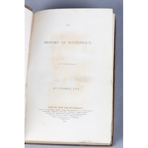 38 - BOOTHROYD P - The History of the Ancient Borough of Pontefract, 1st ed., engr. frontispiece, 4 pl. a... 