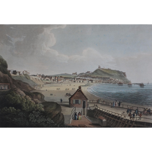 482 - R&D HAVEN AFTER JOHN BIRD, A View of Scarborough from the Spaw, hand coloured engraving, pub. W. Wil... 