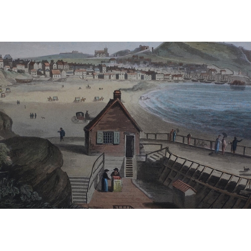 482 - R&D HAVEN AFTER JOHN BIRD, A View of Scarborough from the Spaw, hand coloured engraving, pub. W. Wil... 