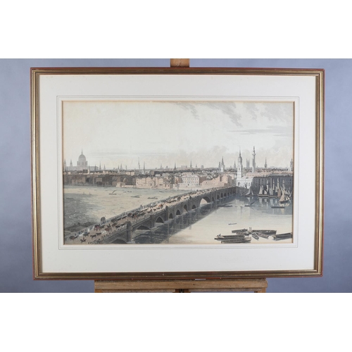 480 - WILLIAM DANIELL (1769-1837), VIEWS OF LONDON, set of four aquatints in colours from the series by th... 