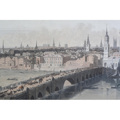 480 - WILLIAM DANIELL (1769-1837), VIEWS OF LONDON, set of four aquatints in colours from the series by th... 