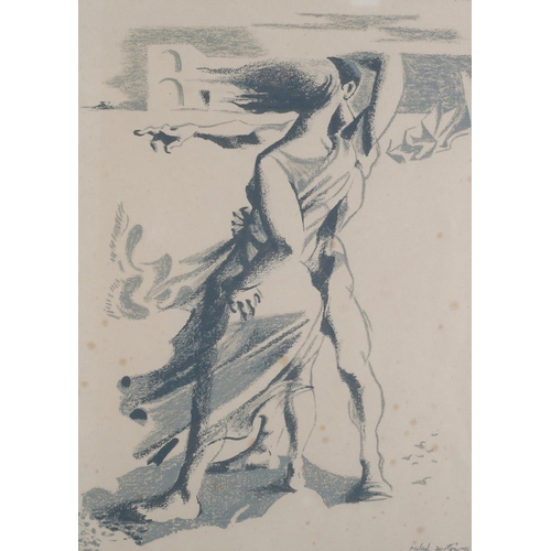 489 - ARR AFTER MICHAEL AYRTON (1921-1975), Conversation in the Wind, lithograph, signed and dated (19)48 ... 