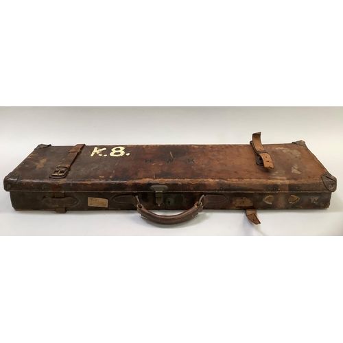 12 - A late 19th/early 20th century leather gun case by E M Reilly and Co, gun and rifle makers, 277 Oxfo... 