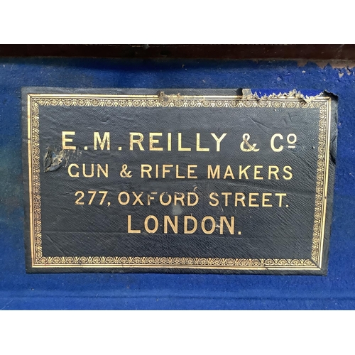 12 - A late 19th/early 20th century leather gun case by E M Reilly and Co, gun and rifle makers, 277 Oxfo... 