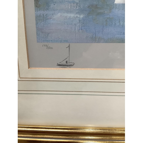 18 - After Marcel Dyf (French 1899-1985), La Regate, single edition colour print, 172 of 500, signed with... 