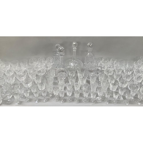 26 - A suite of Edinburgh crystal, star of Edinburgh design, including a set of twelve brandy balloons, t... 