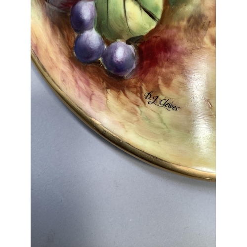 41 - A Sovereigndale fruit painted two handled tureen and domed cover with loop handle painted with apple... 