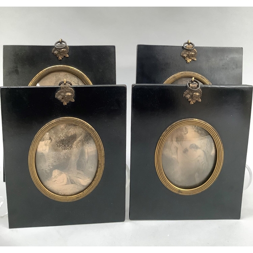 48 - A set of four late 18th century engravings after H Richter, published 1795 by Verner and Hood in bla... 