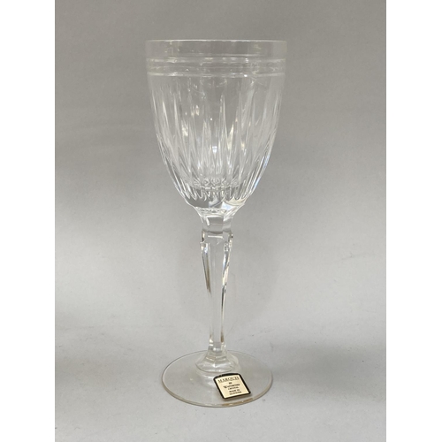 53 - A set of six Waterford Marquis pattern wine glasses, 19.5cm