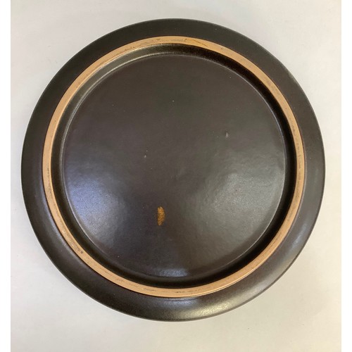 60 - A Glen Colliery Denby dish, circular, signed in green to underside, 30.5cm diameter x 8.5cm high, to... 