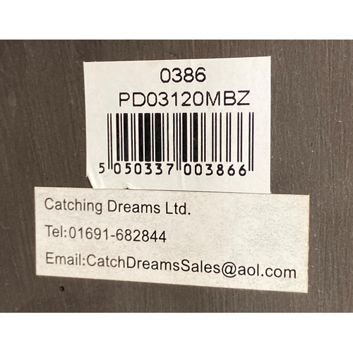 35 - A bronzed effect resin model of a trotting horse and sulky with driver, 39cm long x 15.5cm high appr... 