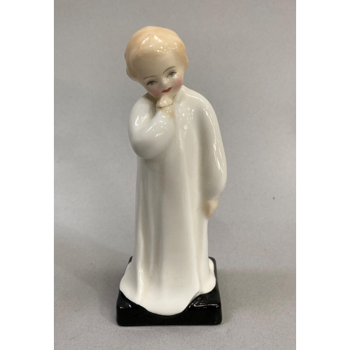 13 - A Royal Copenhagen vase Langelille, 17cm, together with a Royal Doulton figure of Darling, 13.5cm hi... 