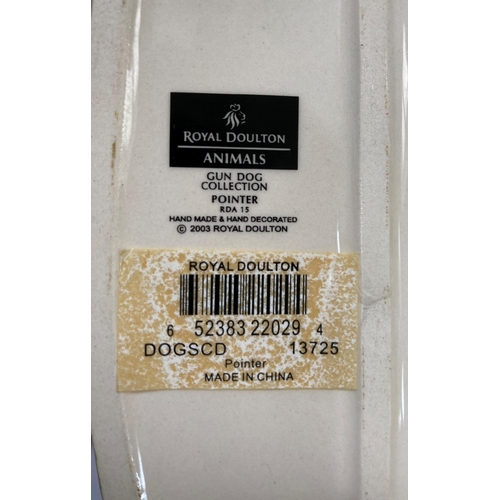 41 - A Royal Doulton pottery figure of a Pointer and pheasant, 17cm height