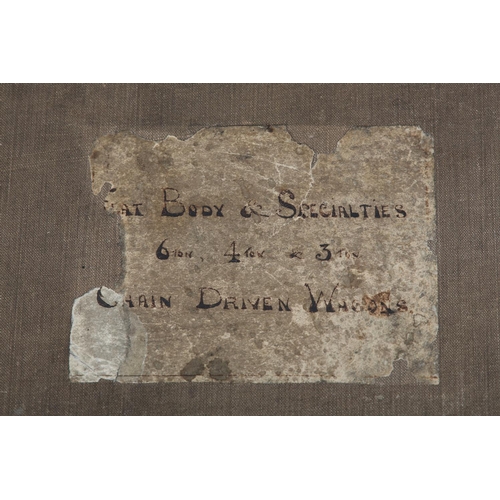 1 - OF TRANSPORT INTEREST: AN ALBUM OF SIXTY-TWO EARLY 20TH CENTURY MONOCHROME PHOTOGRAPHS OF FLAT BODY ... 