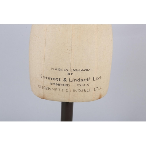 19 - A MINIATURE MANNEQUIN BY KENNETT & LINDSELL LTD, the body stencilled with maker's name, on a metal s... 