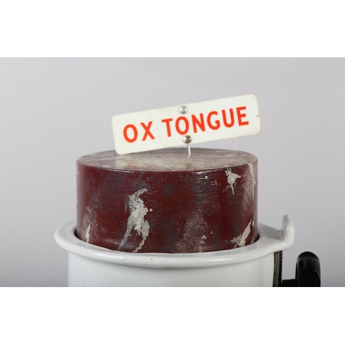 9B - A PAYSANDU OX TONGUES PRESS, made in Brazil for McCall & Co Ltd of London with ratchet side knob and... 