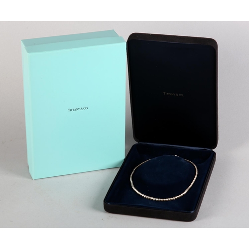 189 - A TIFFANY & CO DIAMOND NECKLACE, the graduated brilliant cut stones claw set, fastened with a marqui... 