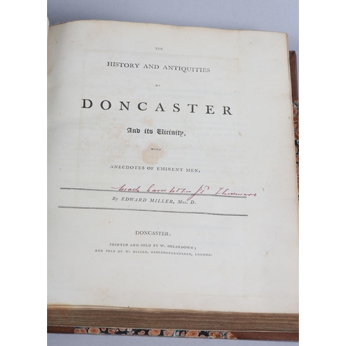 27 - MILLER, EDWARD: HISTORY AND ITS VICINITY with Anecdotes of Eminent Men, circa 1804, folding map, ele... 