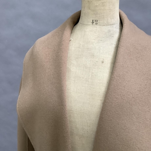 251 - 'S Max Mara caramel wool short length coat with belt, Size 8